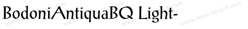 BodoniAntiquaBQ Light字体转换